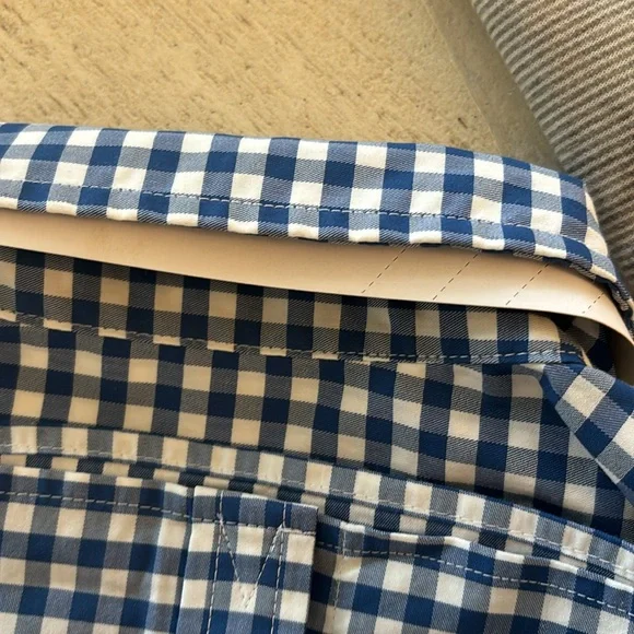 NWT VINEYARD VINE SALTWATER QUARTER ZIP COLOR *NWOT GINGHAM-OTG-BRRRRR/NP Blue